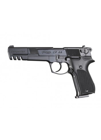 Pistola CO2 Walther ▷CP88 Full Metal 3,5 negra 4,5mm Pellet (.177 in)