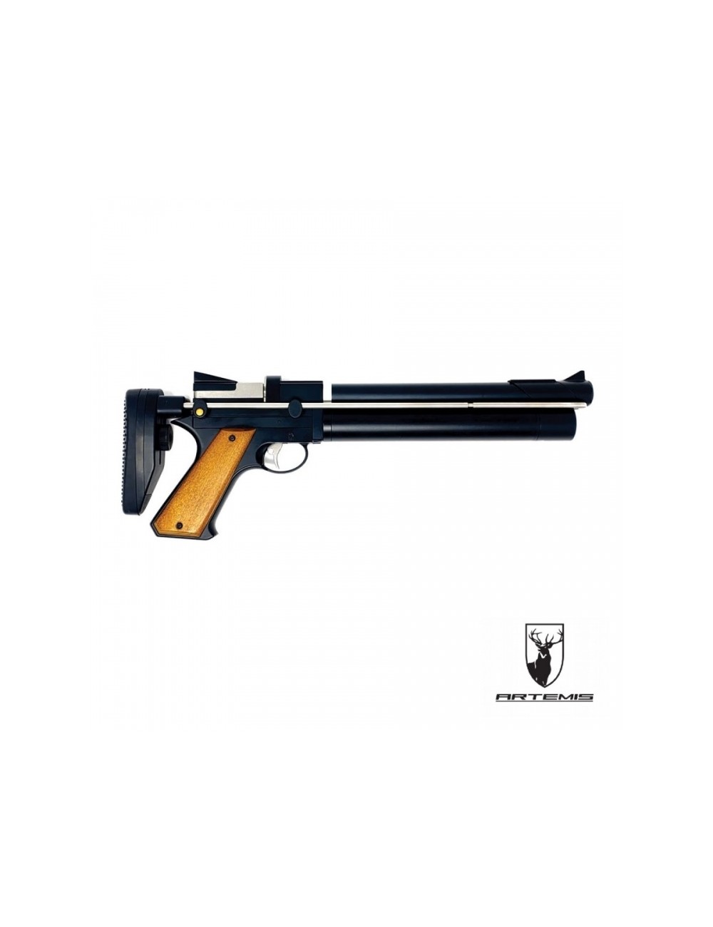 5,5 Mm Balines Pistola Zasdar CP1 Co2 Multi-Tiro Empuñadura Madera Picada Cal 
